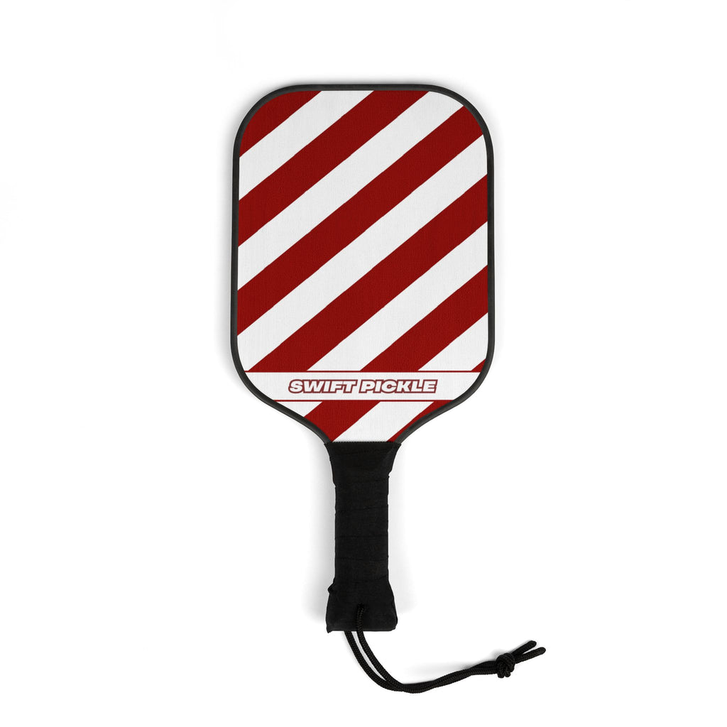 Red Diagonal Stripe Pickleball Kit