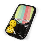 Retro Stripe Pickleball Paddles Set