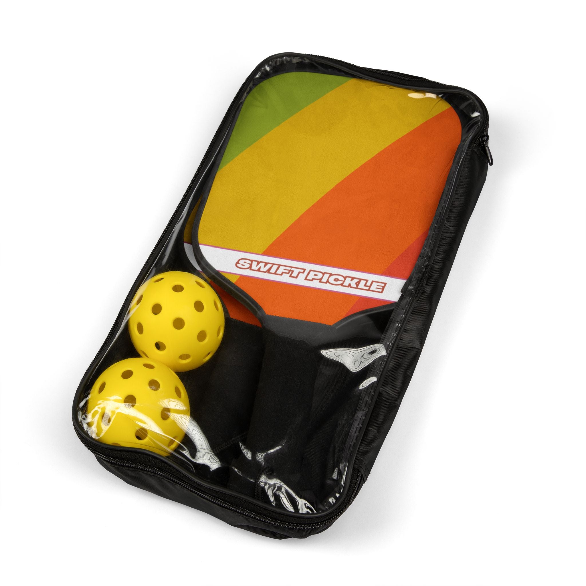 Retro Stripe Pickleball Paddle Set