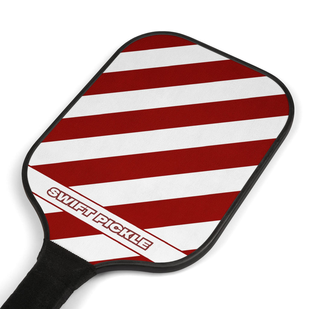 Red Diagonal Stripe Pickleball Kit