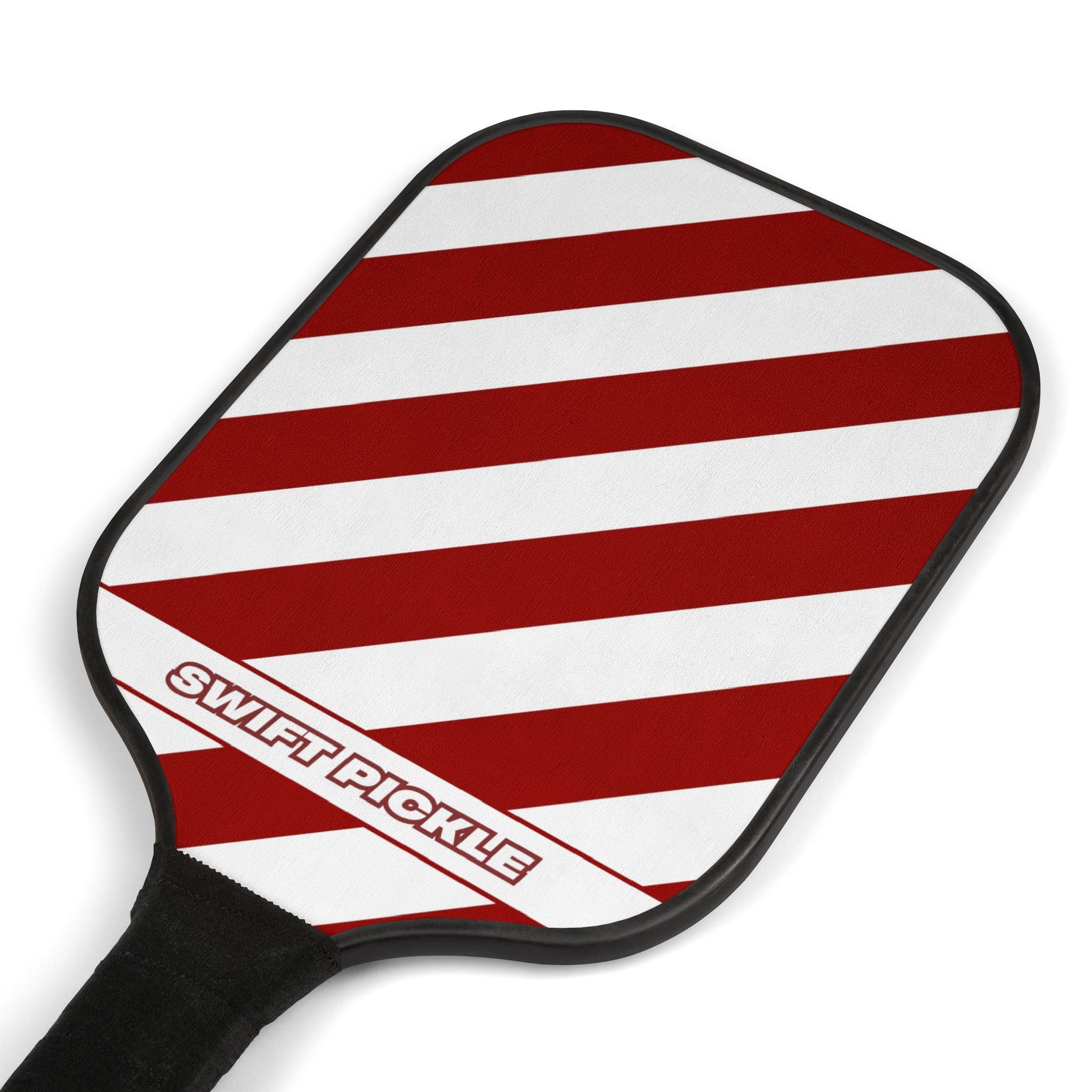 Red Diagonal Stripe Pickleball Kit