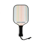 Pastel Stripe Pickleball Paddle Set