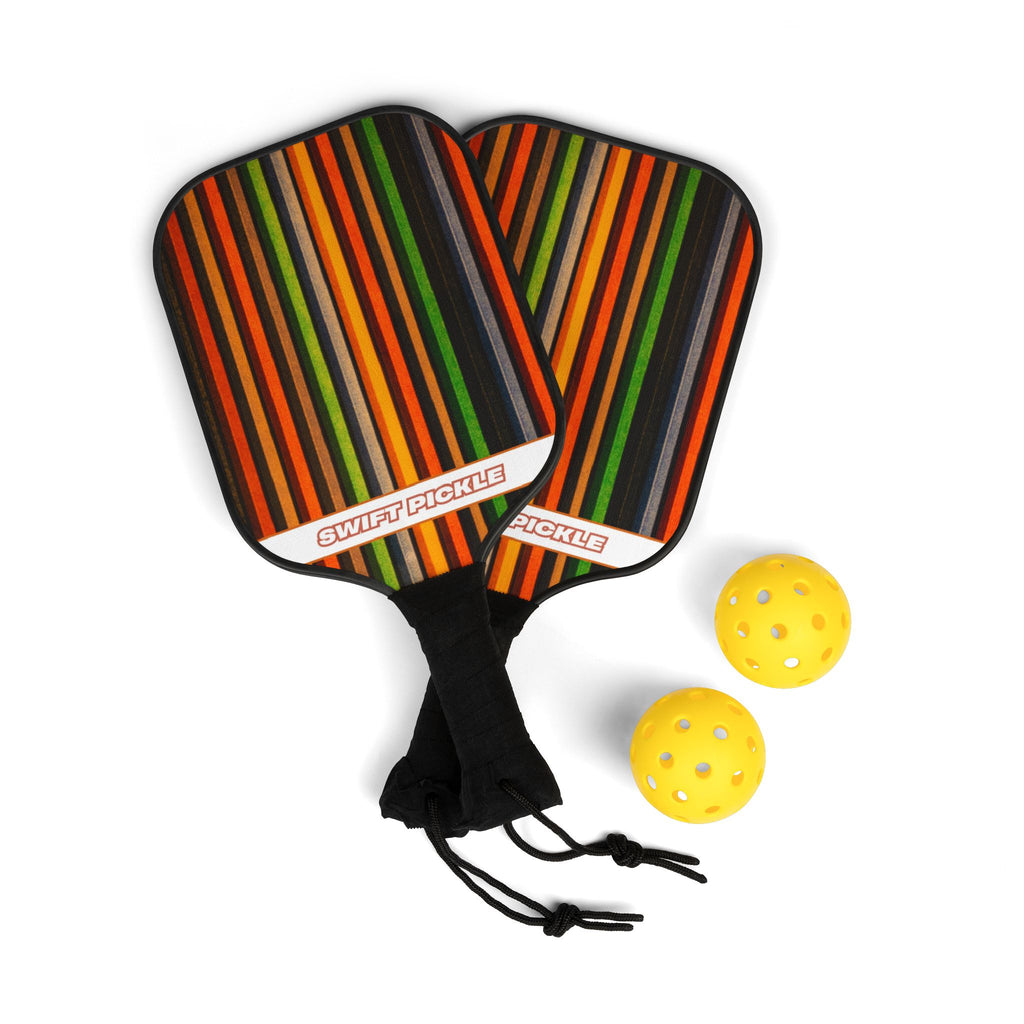 Retro Stripe Lightweight Pickleball Kit
