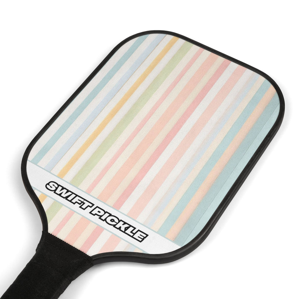 Pastel Stripe Pickleball Paddle Set